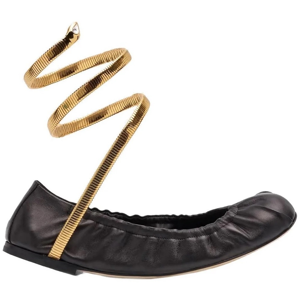 René Caovilla Embellished Ballerina Shoes